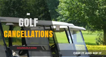 Golf Cancellations: AM Edition