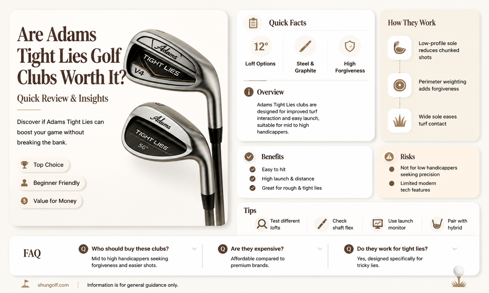 are adams tight lies golf clubs good