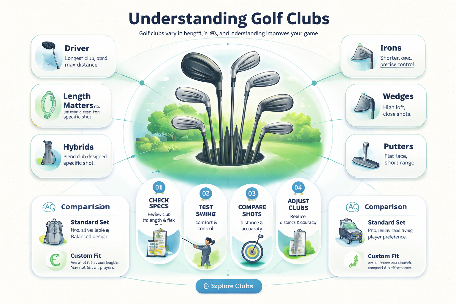 are all golf clubs same length