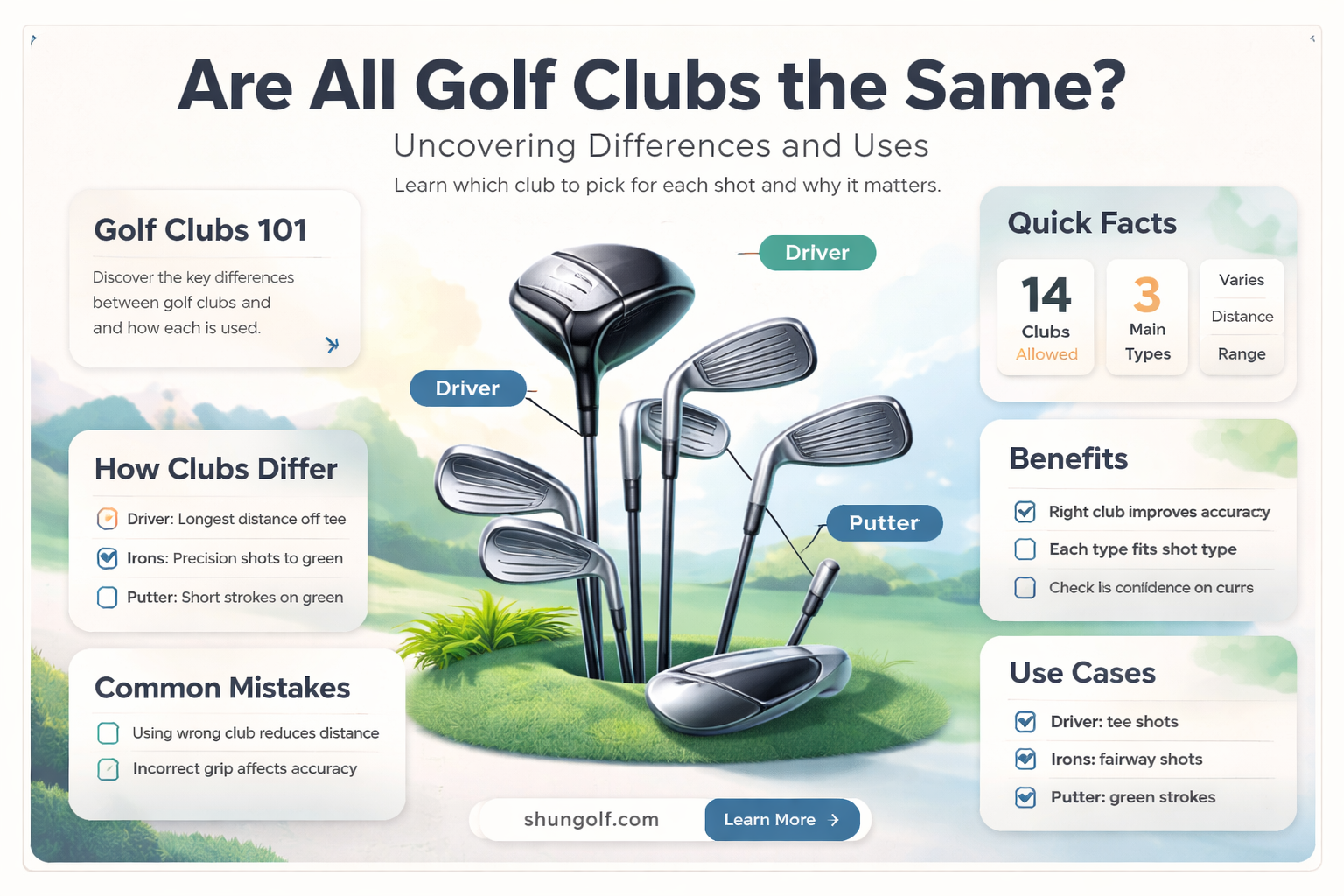 are all golf clubs the same