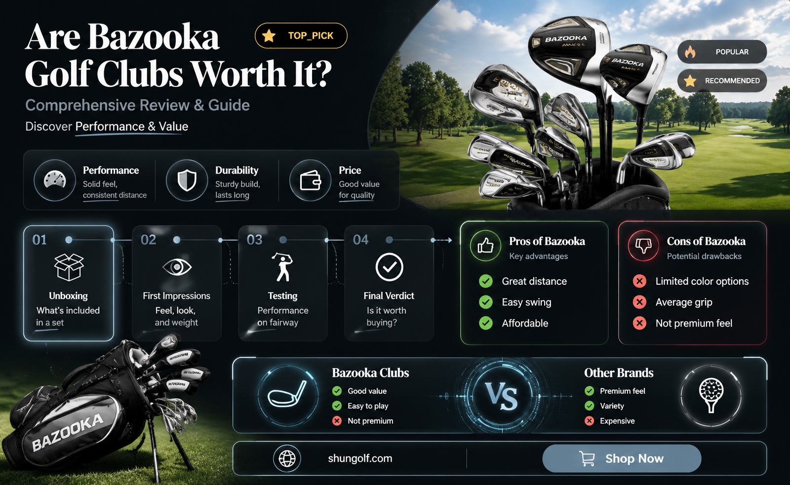 are bazooka golf clubs good