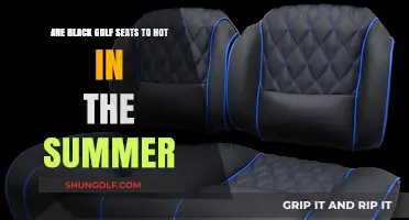 Black Golf Seats: Too Hot for Summer Rounds?