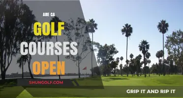 Are California Golf Courses Open? Current Status and Updates