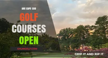 Are Cape Cod Golf Courses Open? Seasonal Updates for Golfers
