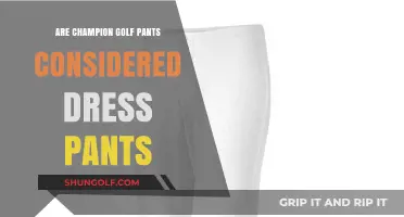 Are Champion Golf Pants Dressy Enough for Formal Occasions?