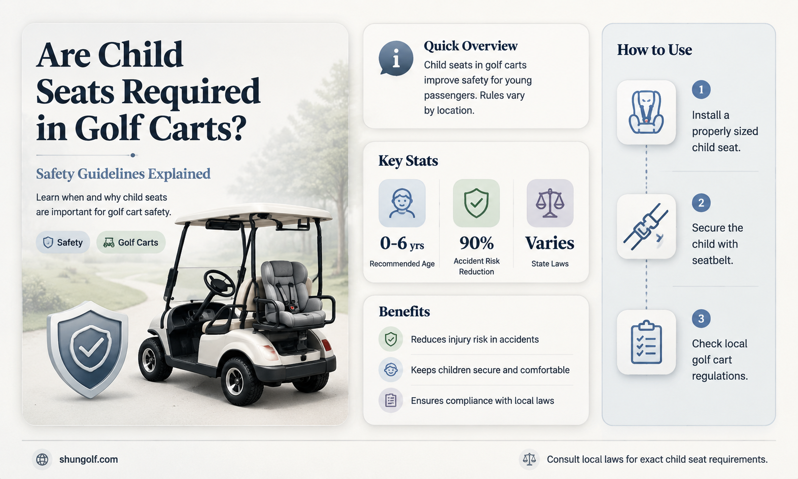 are child sets requied in golf carts