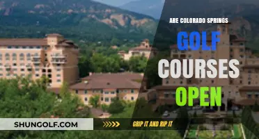 Are Colorado Springs Golf Courses Open? Current Status and Updates