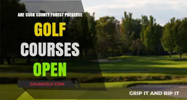 Cook County Forest Preserve Golf Courses: Current Open Status