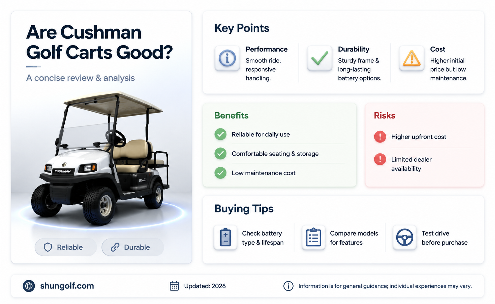 are cushman golf carts good