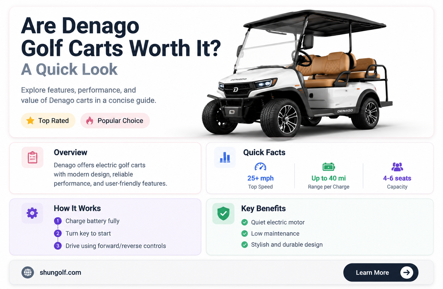 are denago golf carts good