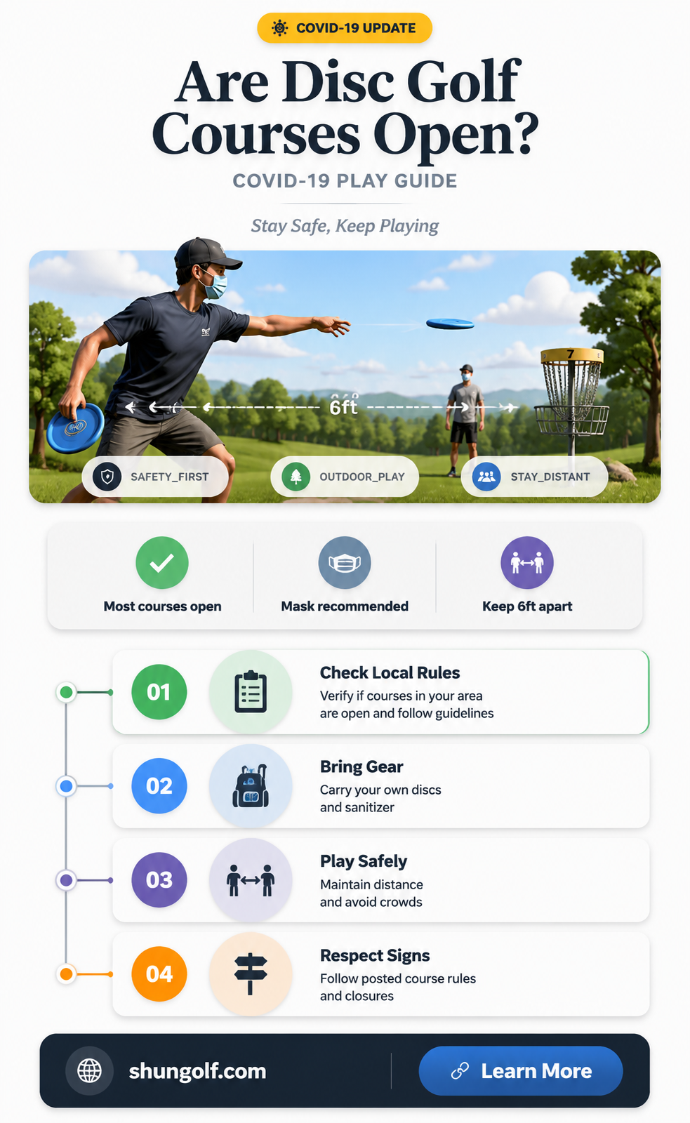 are disk golf courses open