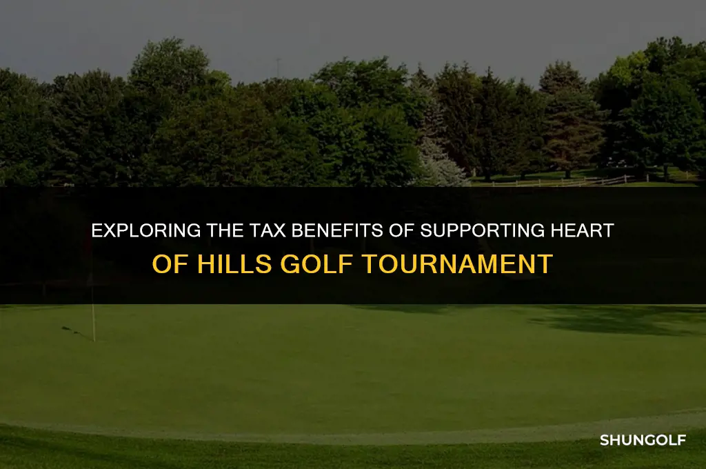 are donations to heart of hills golf tournament tax deductibl3