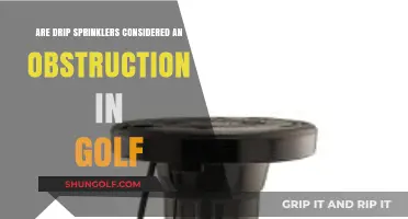 Do Drip Sprinklers Obstruct Golf Play? Rules and Considerations
