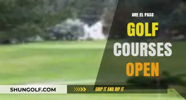 El Paso Golf Courses: Current Open Status and Updates