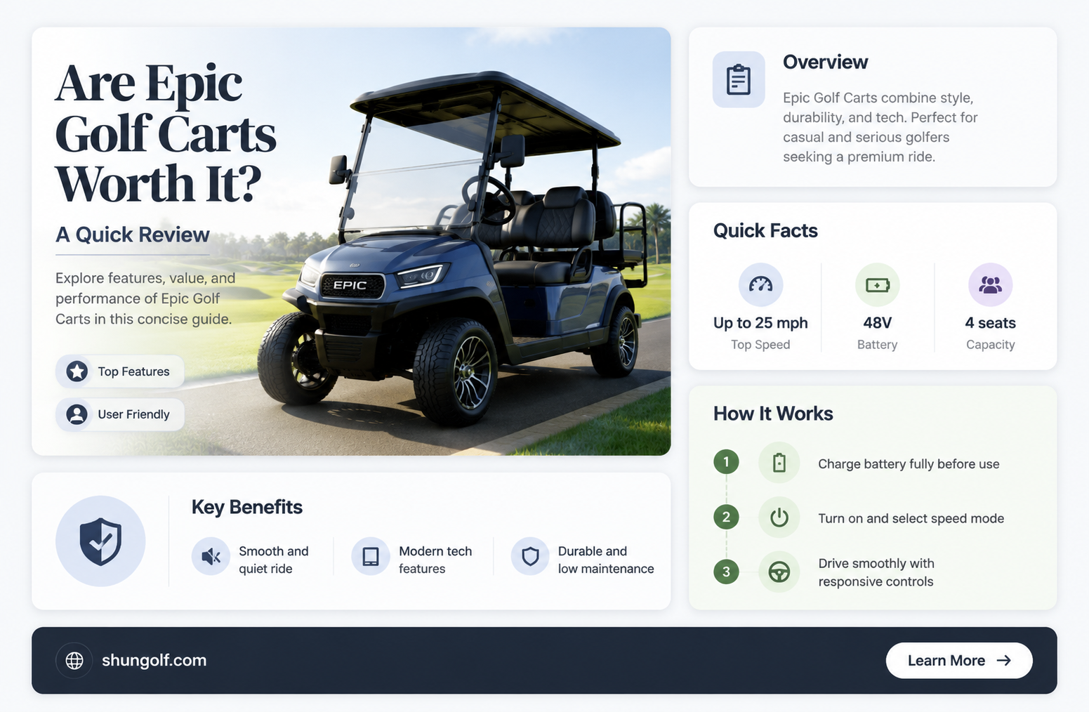 are epic golf carts any good