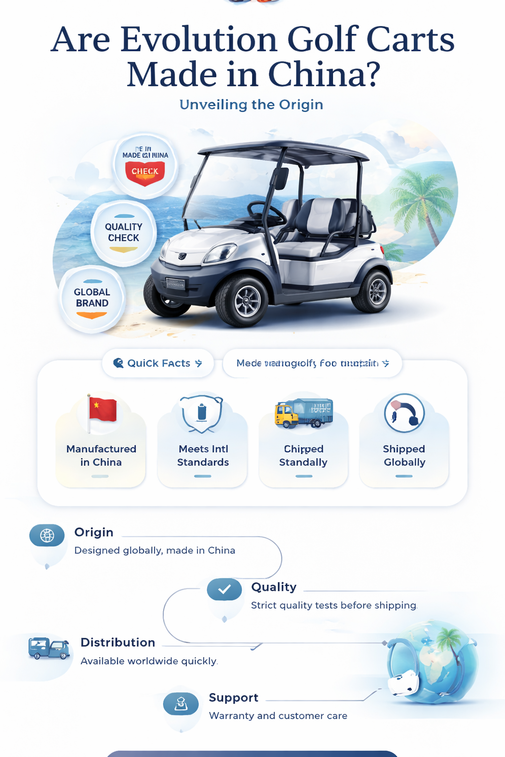 are evolution golf carts made in china