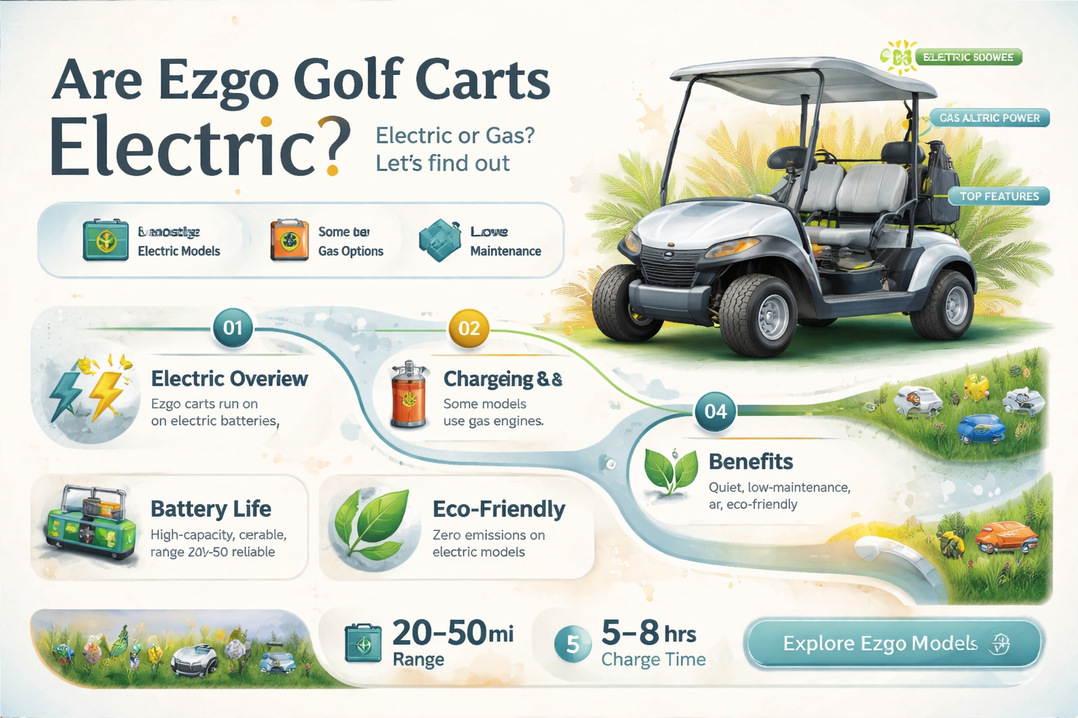 are ezgo golf carts electric