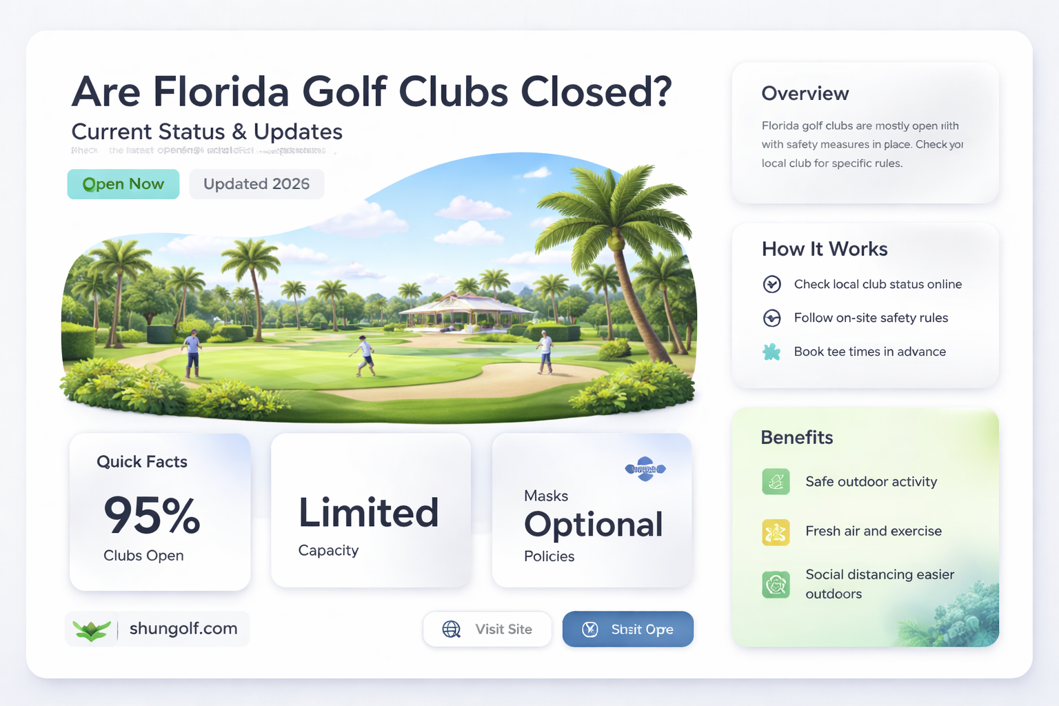are golf clubs closed in florida