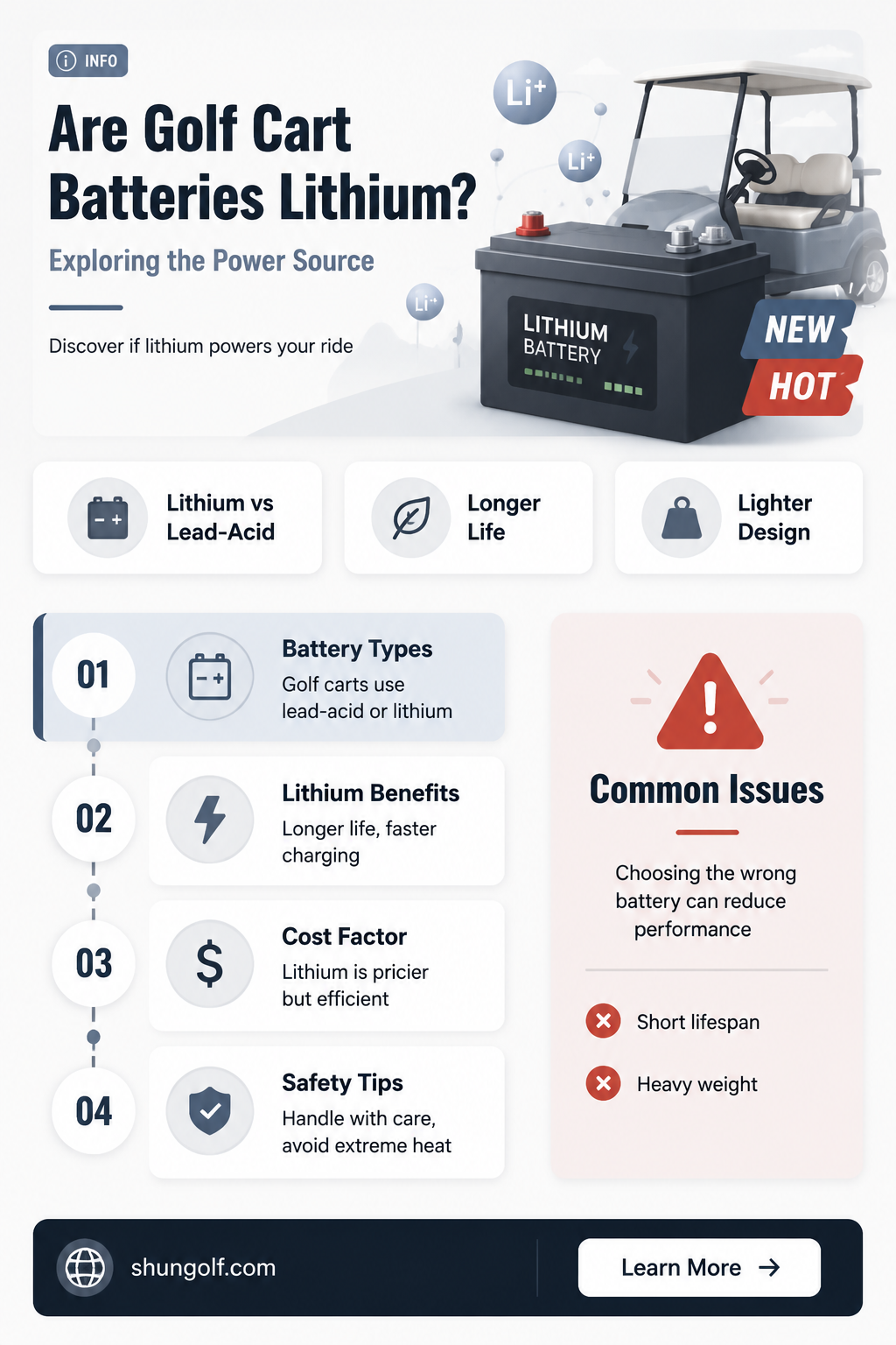 are golf cart batteries lithium