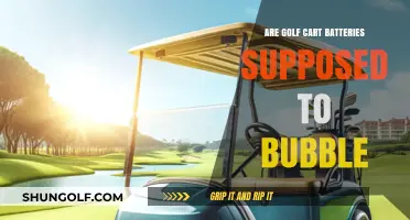 Golf Cart Batteries Bubbling: Normal or Cause for Concern?