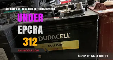 Are Golf Cart Lead Acid Batteries EPCRA 312 Compliant?