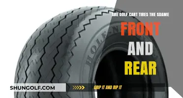 Golf Cart Tires: Are Front and Rear Tires Interchangeable?