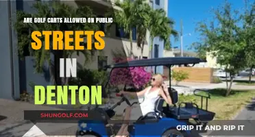 Golf Carts on Denton Streets: Legal or Off-Limits?
