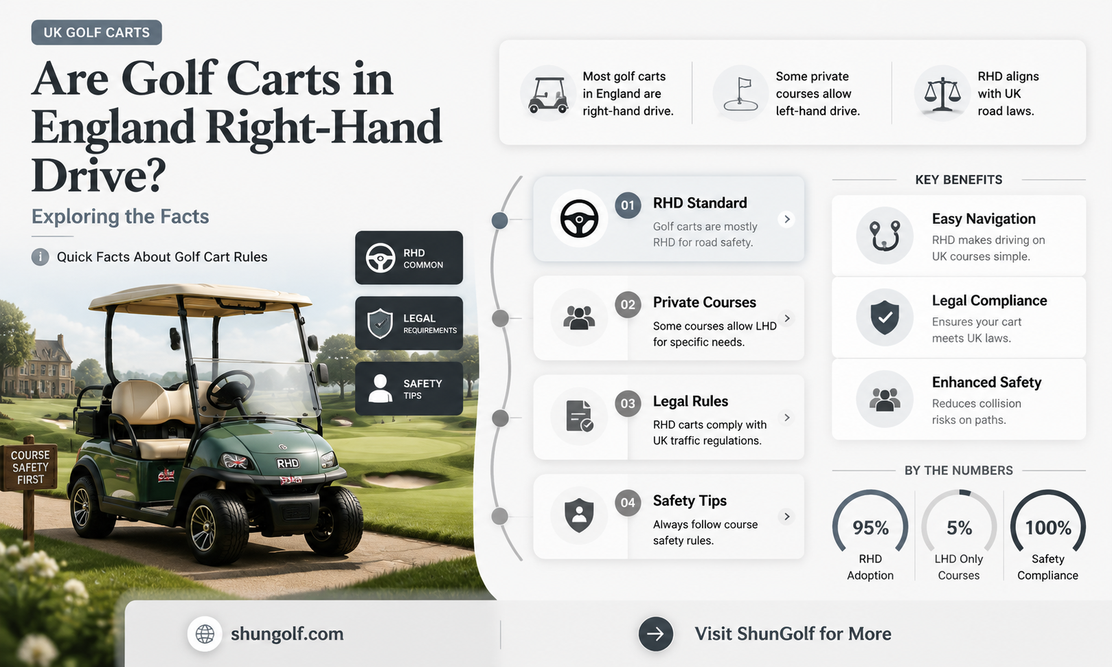 are golf carts in england right hand drive