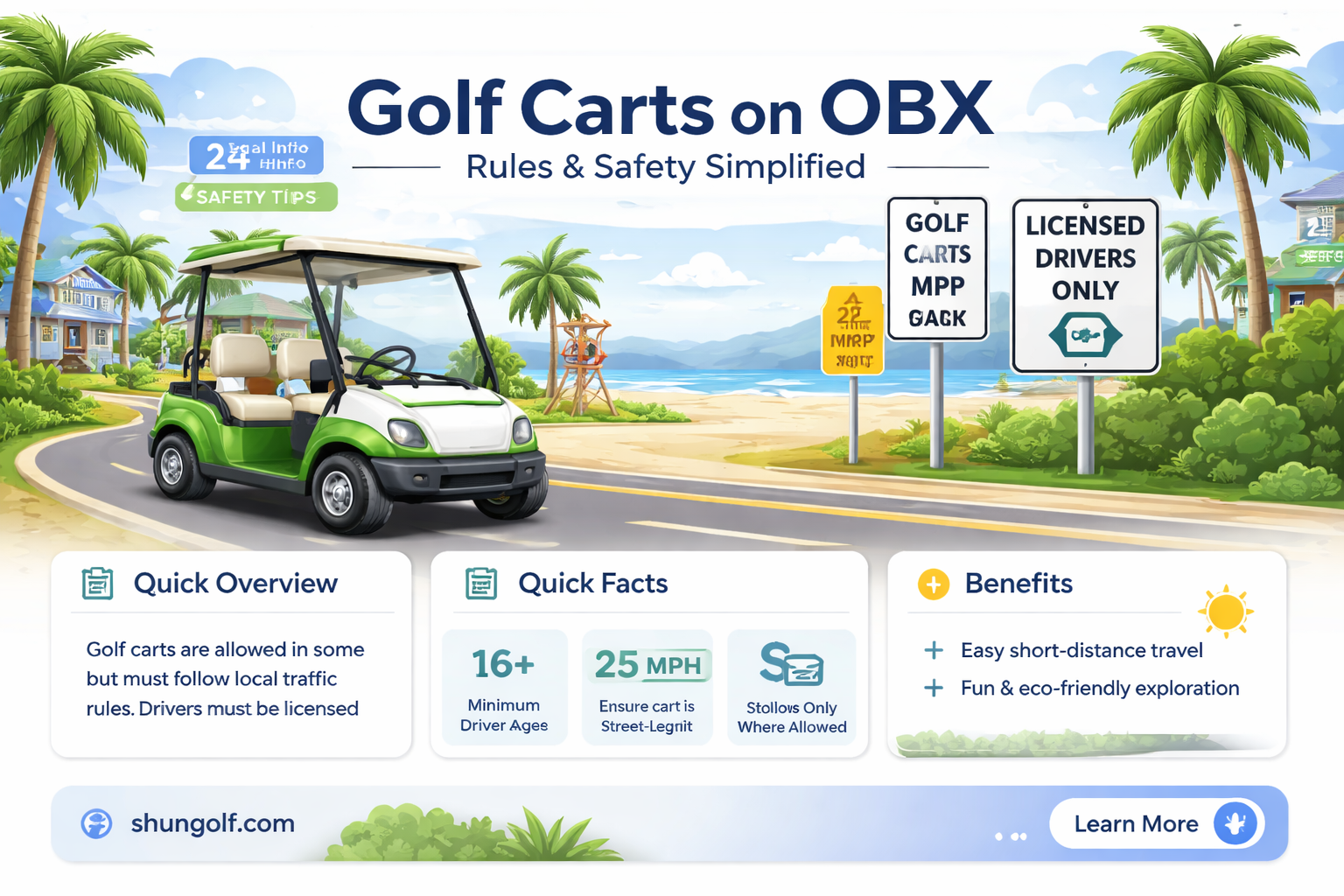 are golf carts legal obx