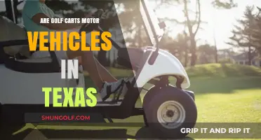 Are Golf Carts Considered Motor Vehicles in Texas Law?