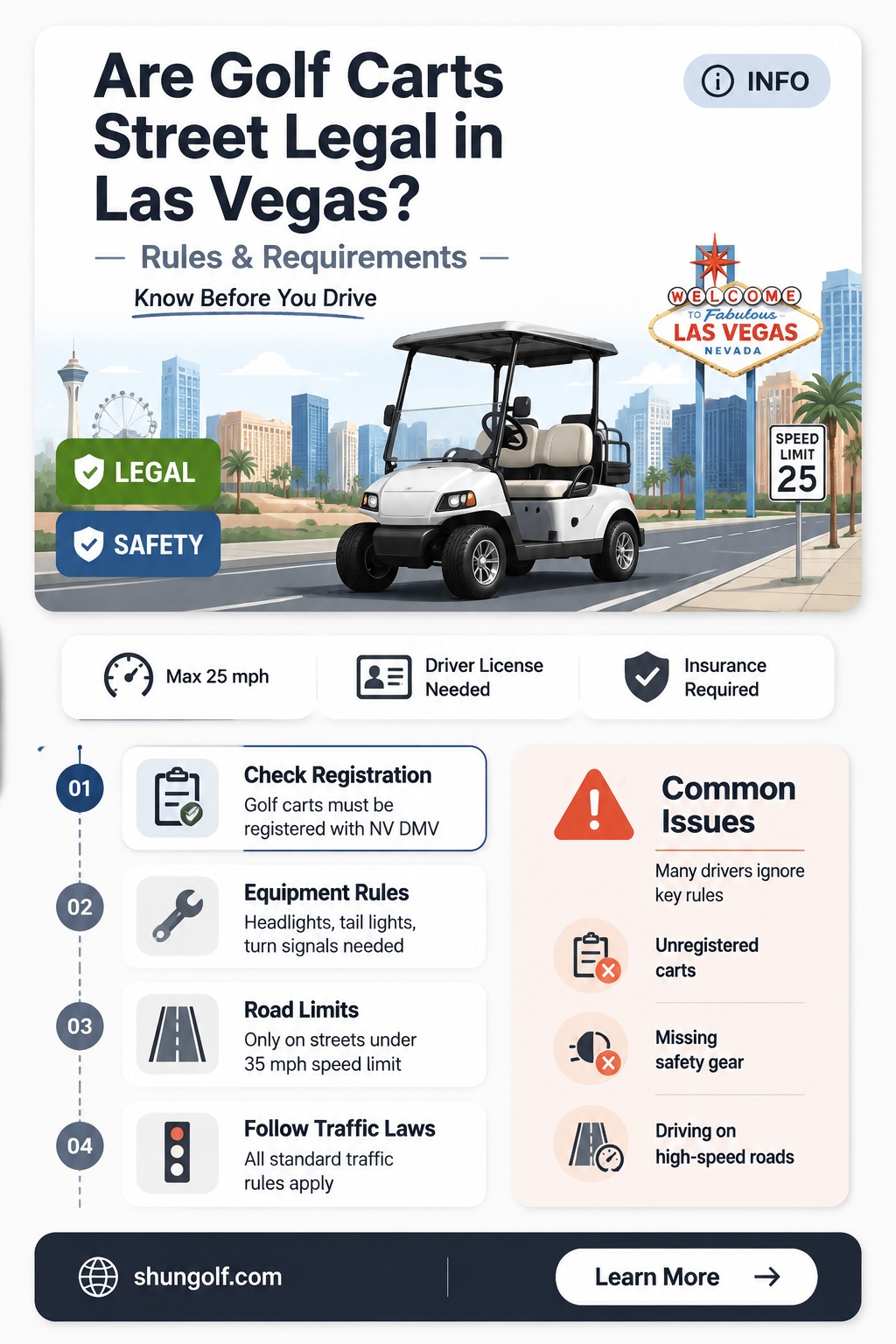are golf carts street legal in las vegas