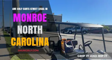 Are Golf Carts Street Legal in Monroe, North Carolina?