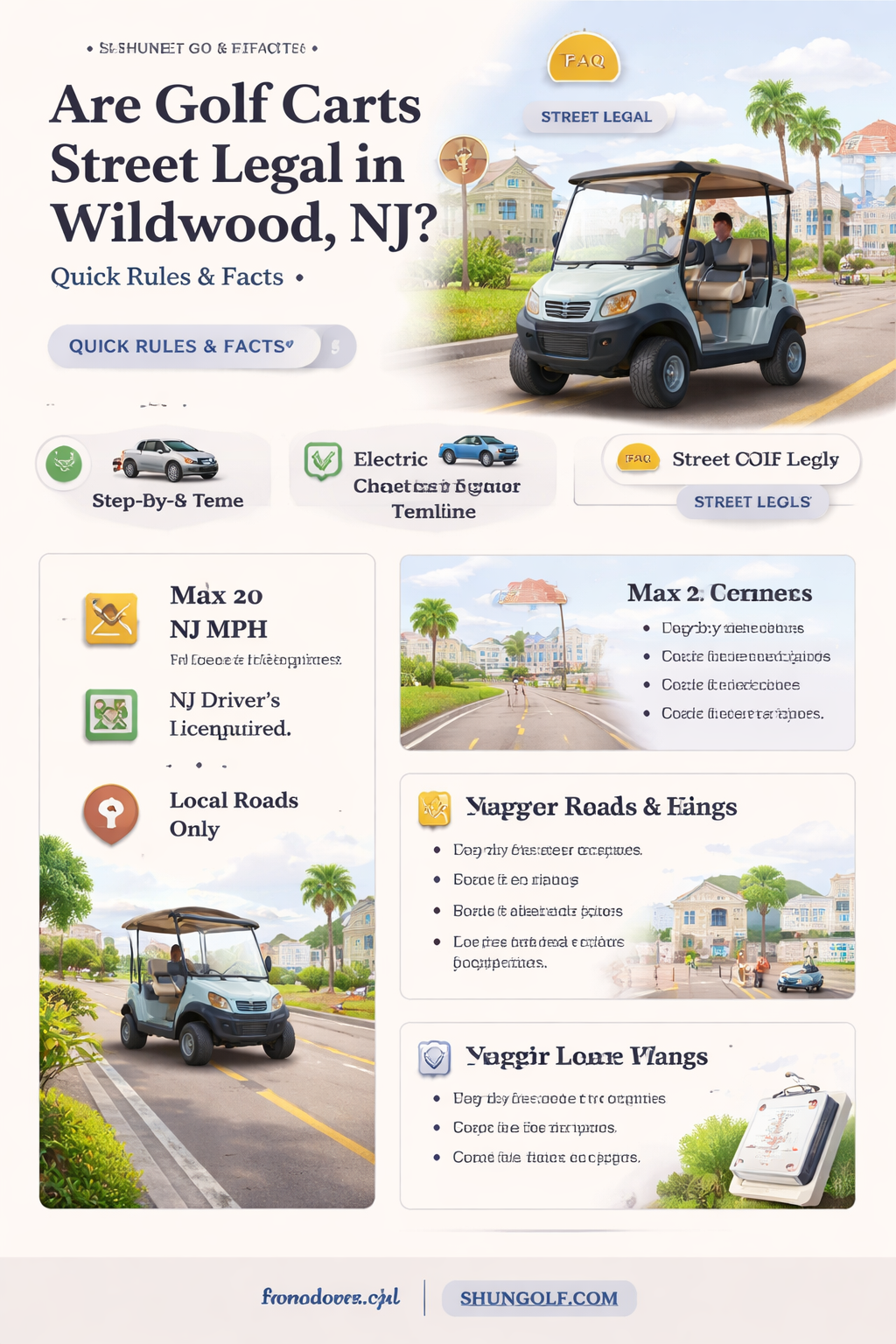 are golf carts street legal in wildwood nj