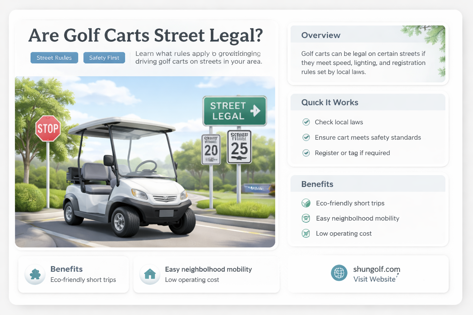 are golf carts legal