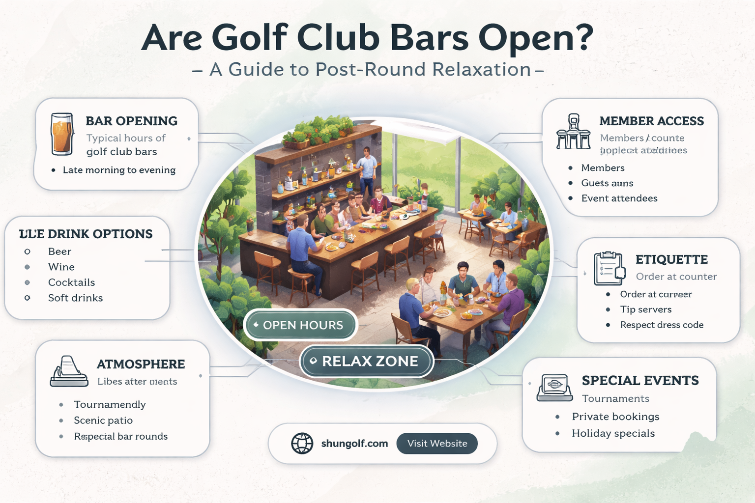 are golf club bars open