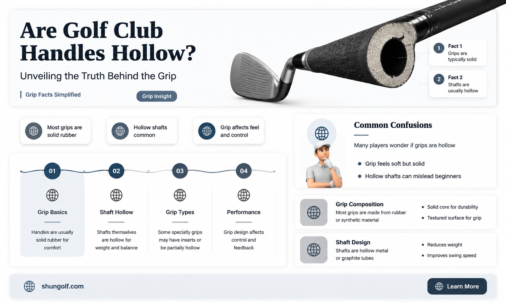 are golf club handles hollow