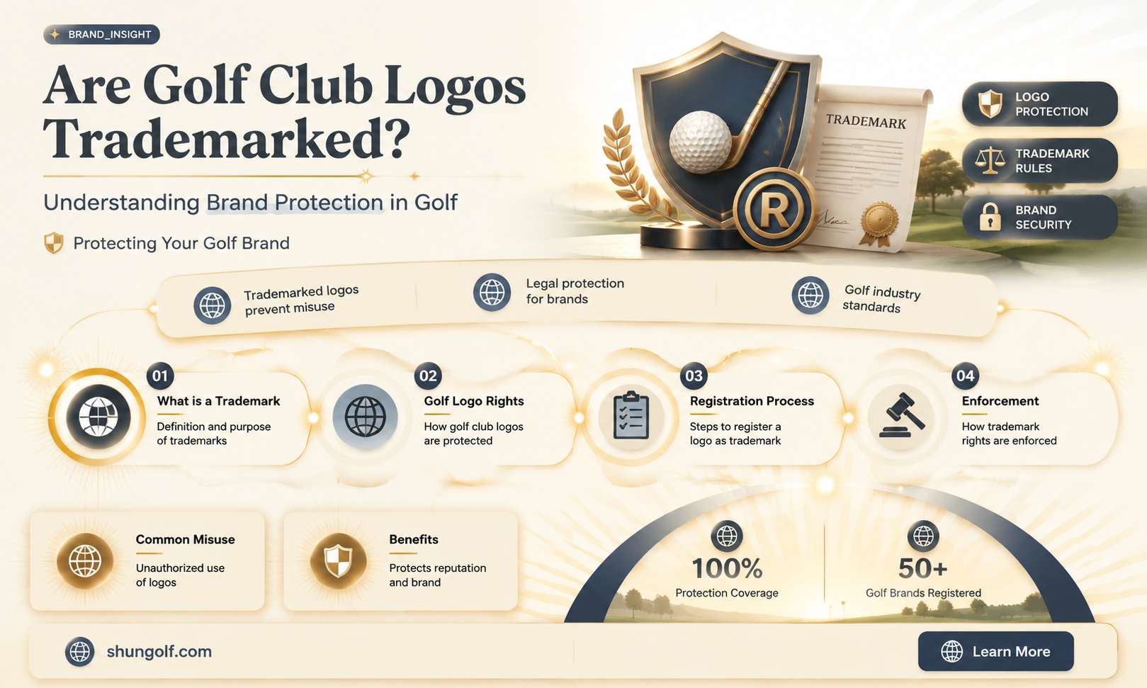 are golf club logos trademarked