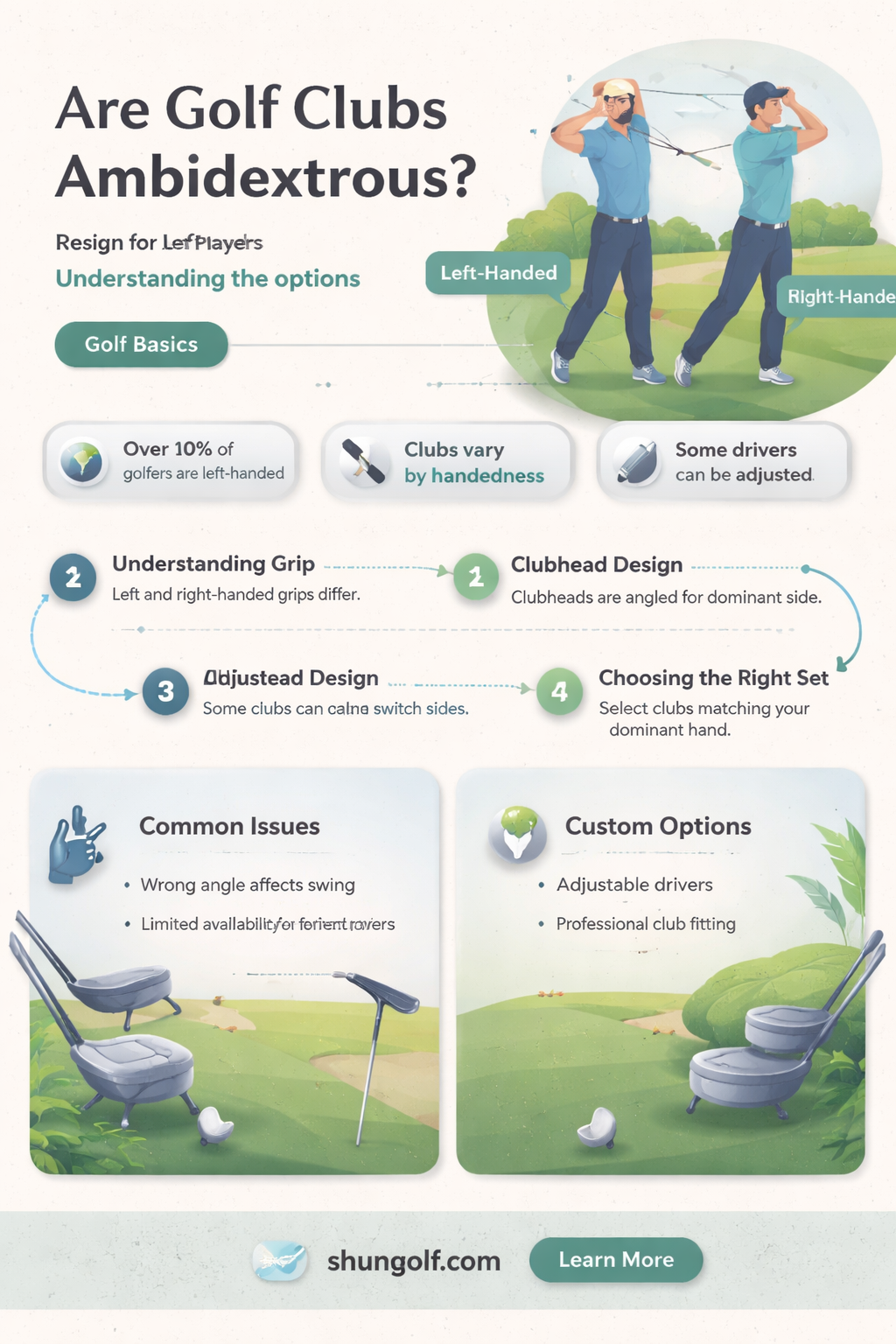 are golf clubs ambidextrous