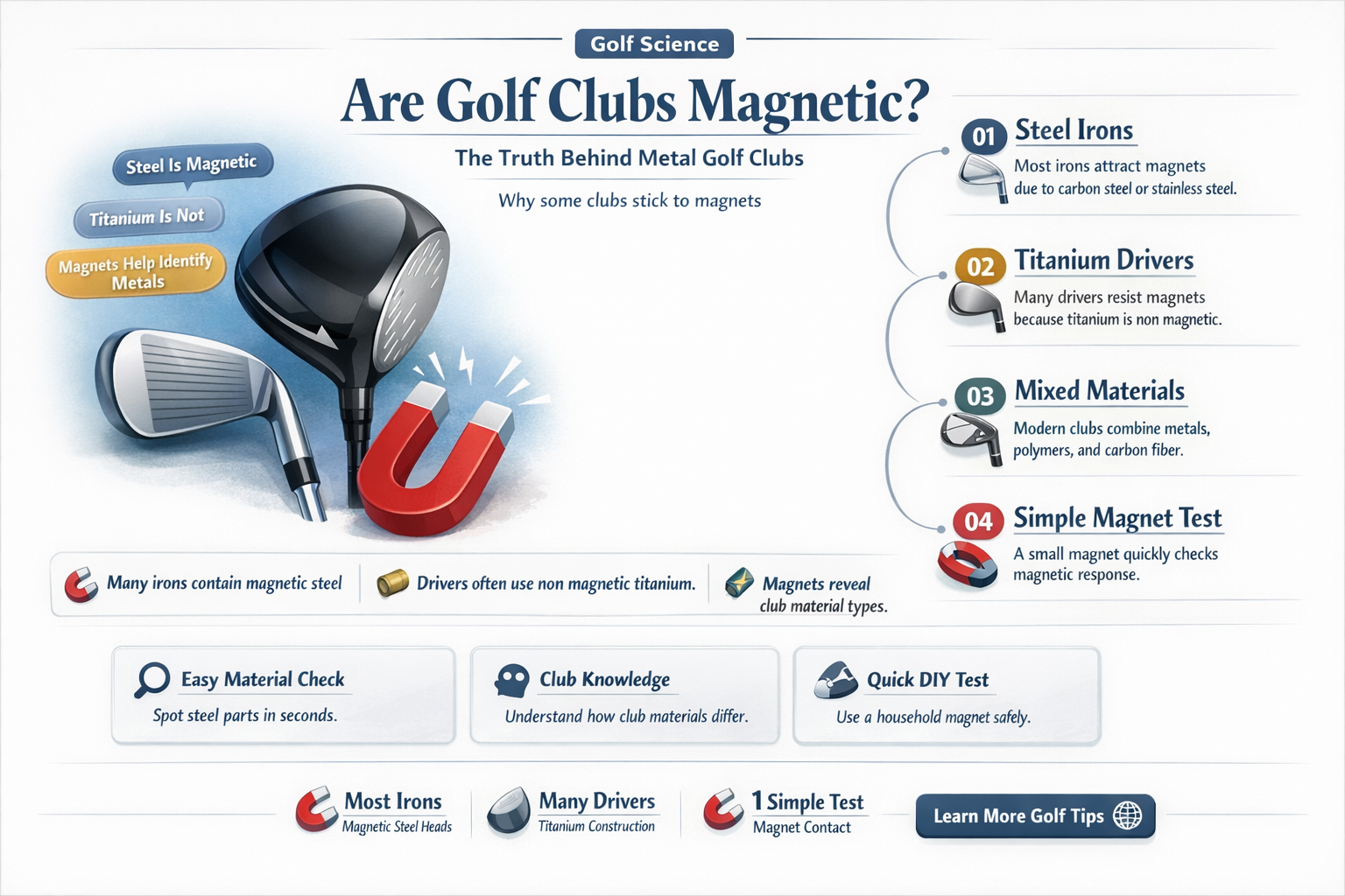 are golf clubs magnetic