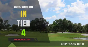 Golf Courses in Tier 4: Are They Open or Closed?