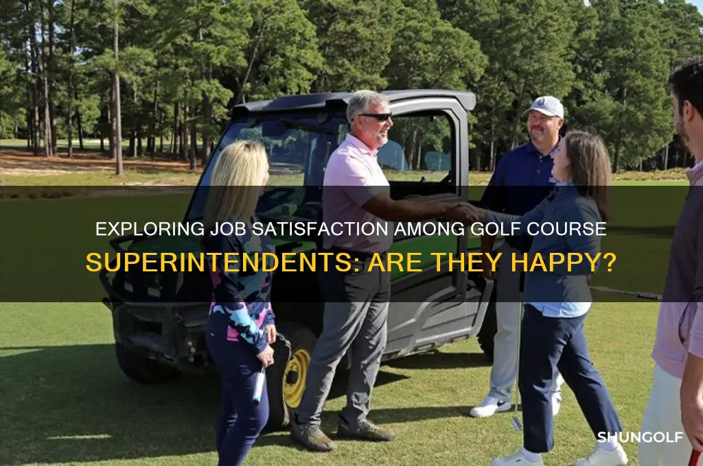 are golf course superintendents happy