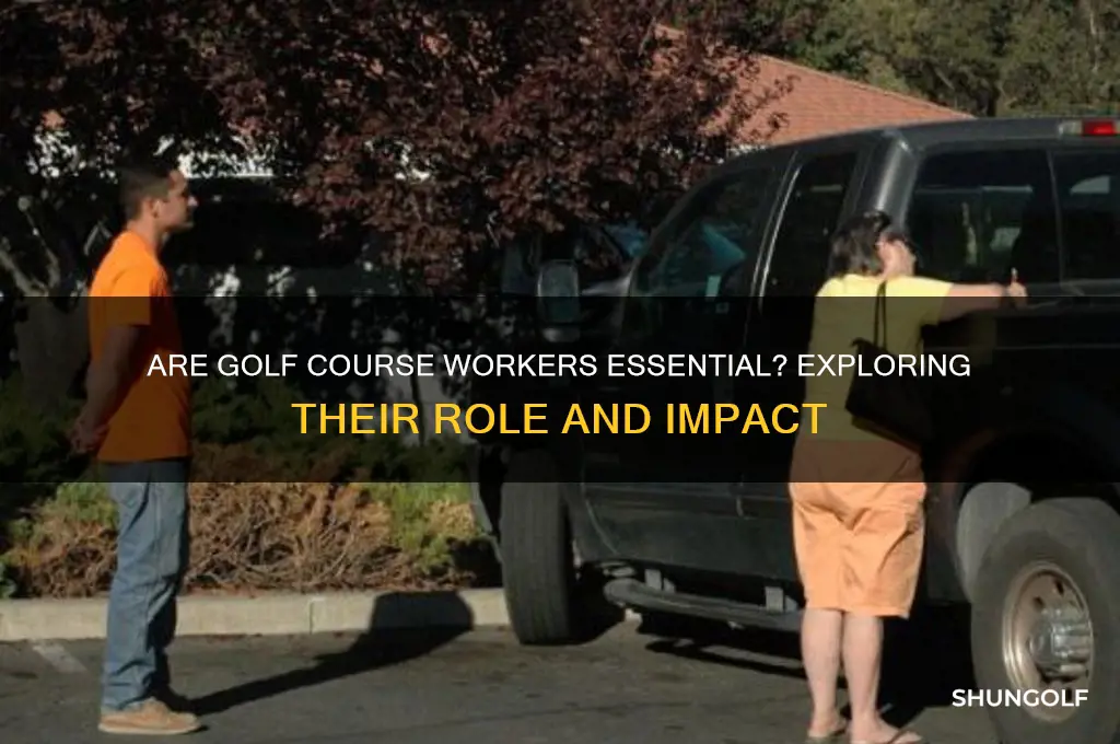 are golf course workers essential