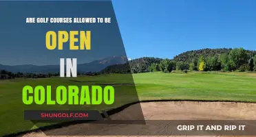 Colorado Golf Courses: Open or Closed? Current Rules Explained