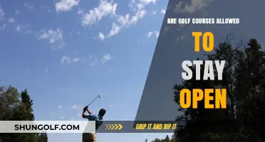 Can Golf Courses Remain Open During Public Health Restrictions?
