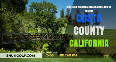 Golf Courses as Designated Land in Contra Costa County, California