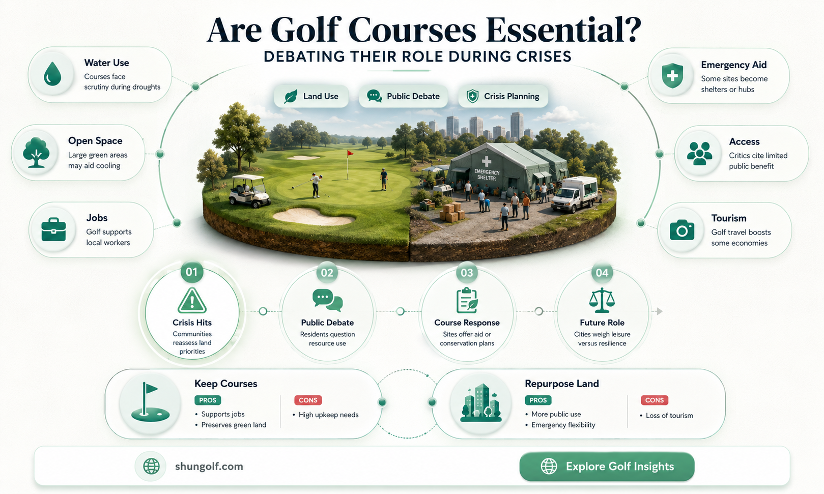 are golf courses an essential service