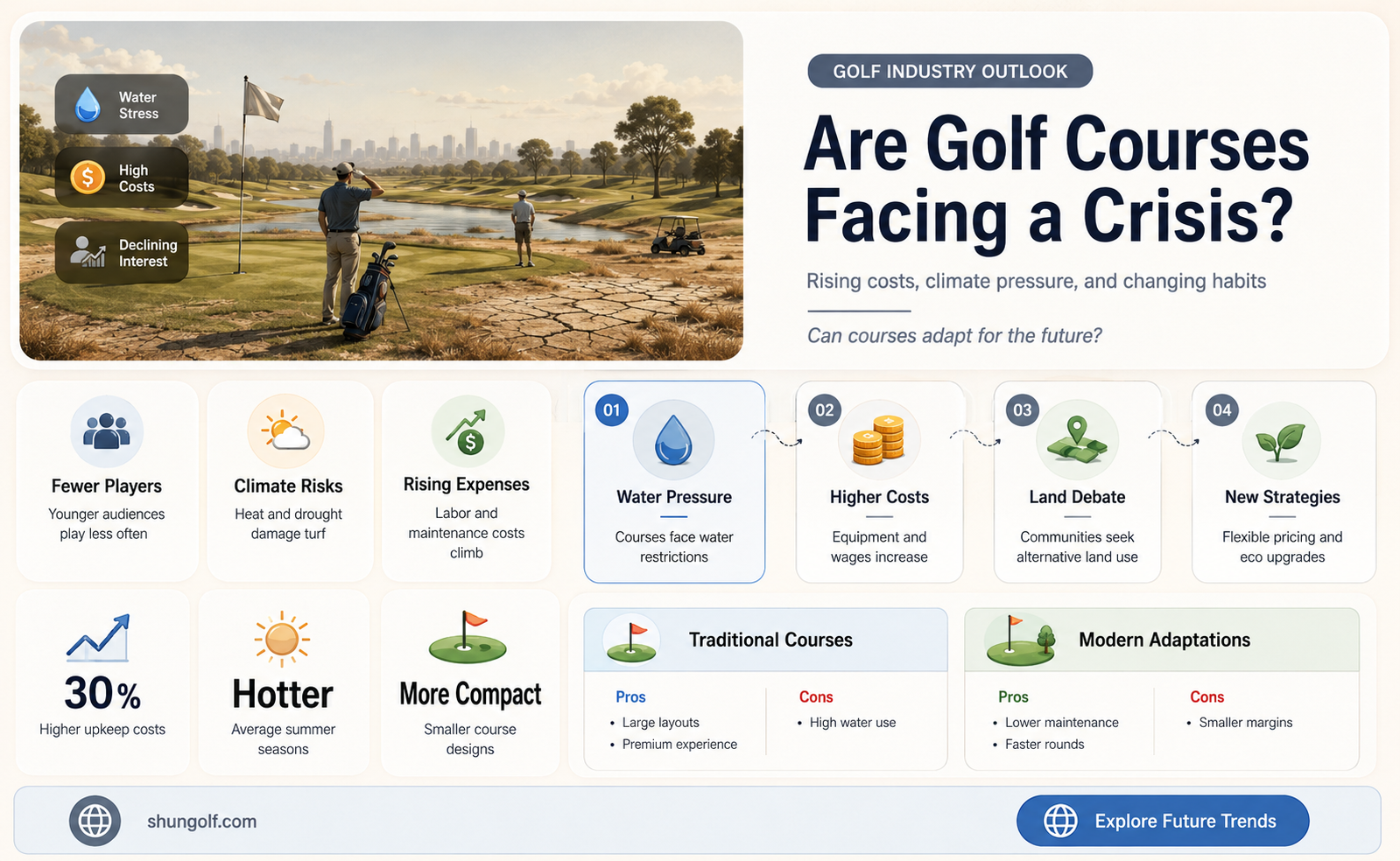 are golf courses in trouble