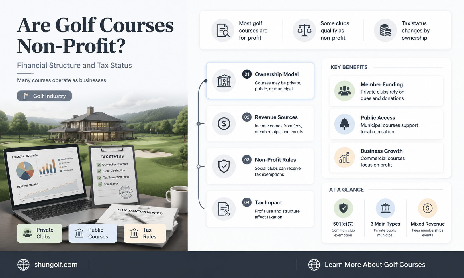are golf courses non profit
