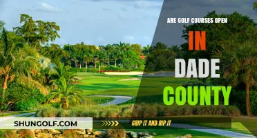 Dade County Golf Courses: Are They Open for Play?