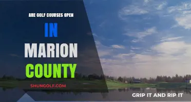 Marion County Golf Courses: Current Open Status and Updates
